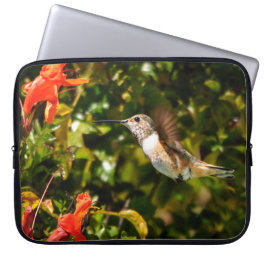 Gartenjuwel: Ein Kolibri in Blüte Laptopschutzhülle