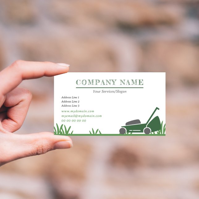 Gartenkarte Visitenkarte (Lawn Care & Gardener Business Card)
