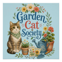 Gartenkatzen-Gesellschaft Cottagecore Florals