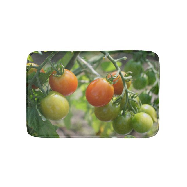 Gartenkirschtomaten Natur Badematte (Vorderseite)