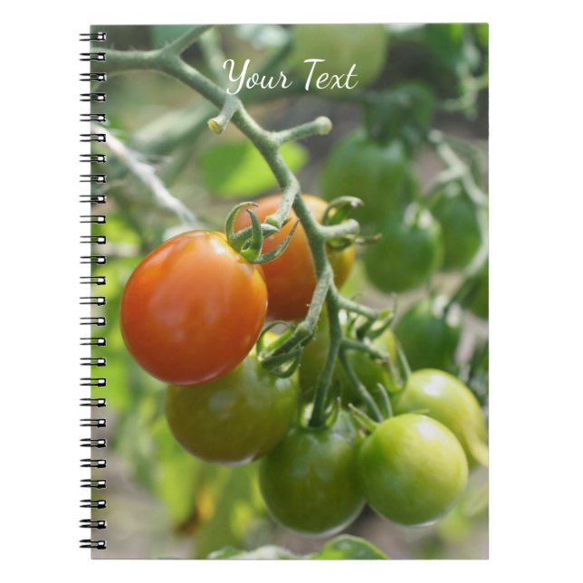 Gartenkirschtomaten Natur Notizblock (Vorderseite)