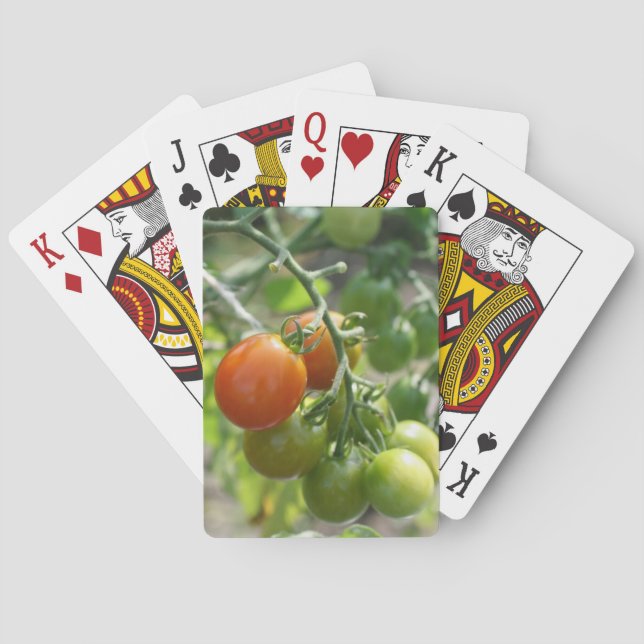 Gartenkirschtomaten Natur Spielkarten (Rückseite)