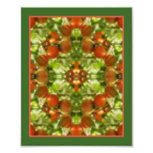 Gartenkirschtomaten Naturspiegel Abstrakt 8x10 Fotodruck