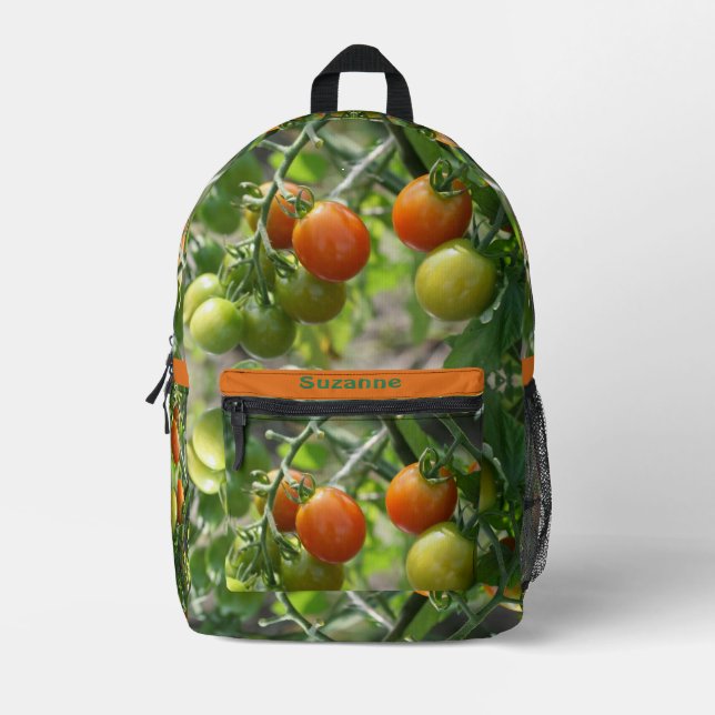 GartenkirschTomaten Personalisiert Bedruckter Rucksack (Vorderseite)