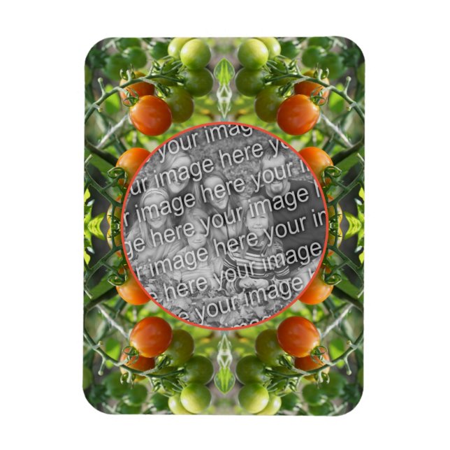 Gartenkirschtomaten Rahmen hinzufügen Ihr eigenes  Magnet (Vertikal)