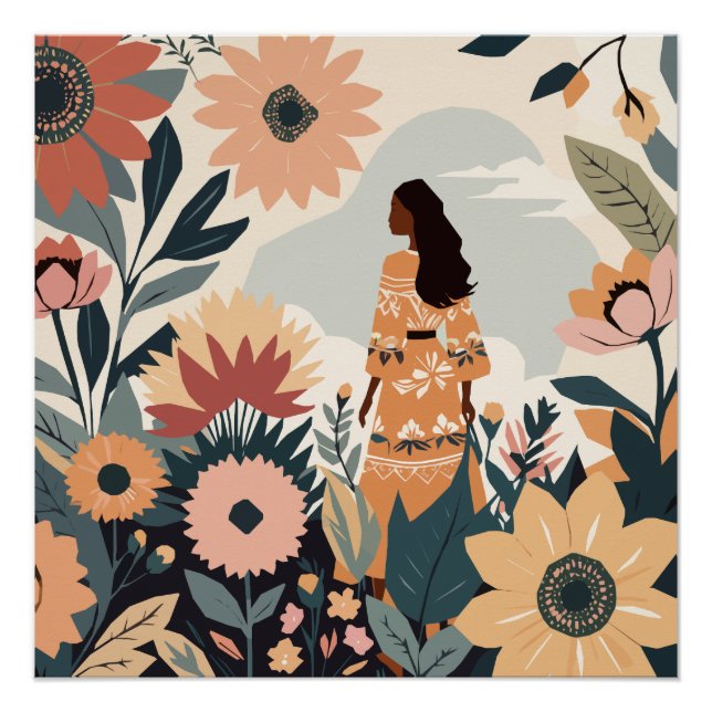 Gartenkontemplation Poster (Vorderseite)