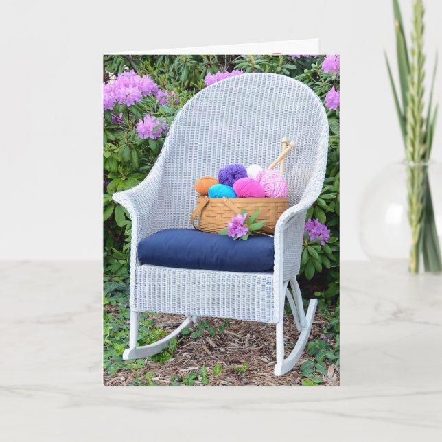 Gartenkörbe zum Geburtstag Karte (Vorderseite)