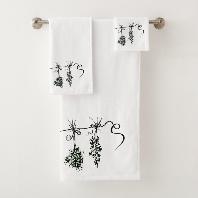 Gartenkräuter Badhandtuch Set (Insitu)