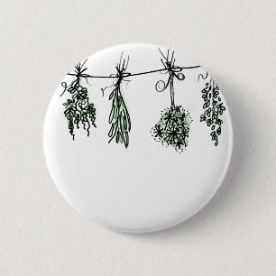 Gartenkräuter Button