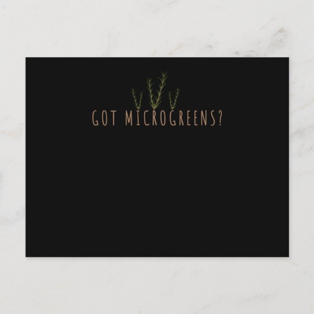 Gartenkräuterkleinerer Grüntöne Postkarte (Vorderseite)