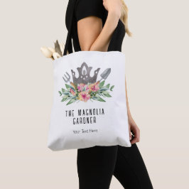 Gartenkronen Boho Chic Wasserfarbwerkzeuge Blume Tasche