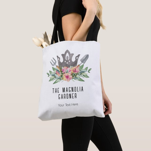 Gartenkronen Boho Chic Wasserfarbwerkzeuge Blume Tasche (Von Nahem)