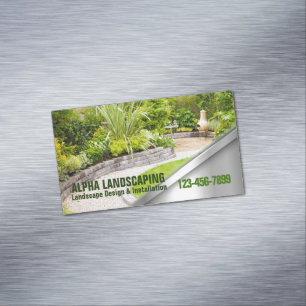 Gartenlandschaft Landschaftsgärten Landschaftsschu Magnetische Visitenkarte