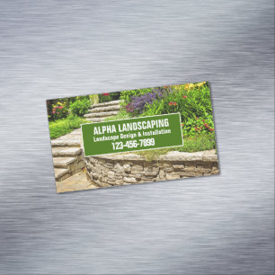 Gartenlandschaft Landschaftsgärten Landschaftsschu Magnetische Visitenkarte
