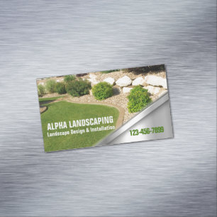 Gartenlandschaft Landschaftsgärten Landschaftsschu Magnetische Visitenkarte