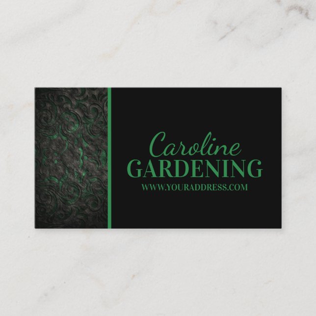 Gartenlandschaft Planen von Rasenflächen Pflege Visitenkarte (Vorderseite)