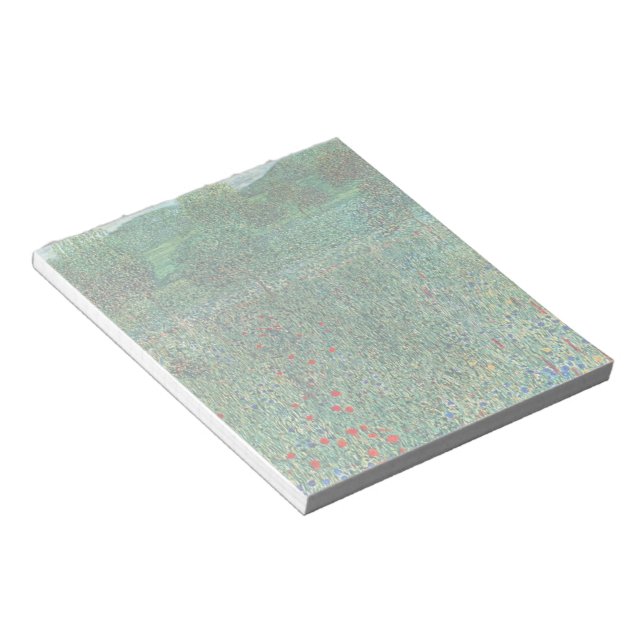 Gartenlandschaft von Gustav Klimt Notizblock (angewinkelt)