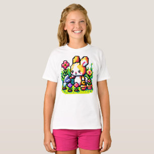Gartenleuchte - Niedliche Pixel Art Nature Design T-Shirt