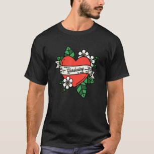 Gartenliebe Herz Rebellischer Gärtner Blume Er T-Shirt