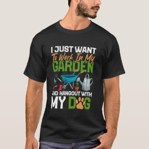 Gartenliebhaber Hundeliebhaber Garten Pflanzen Ent T-Shirt
