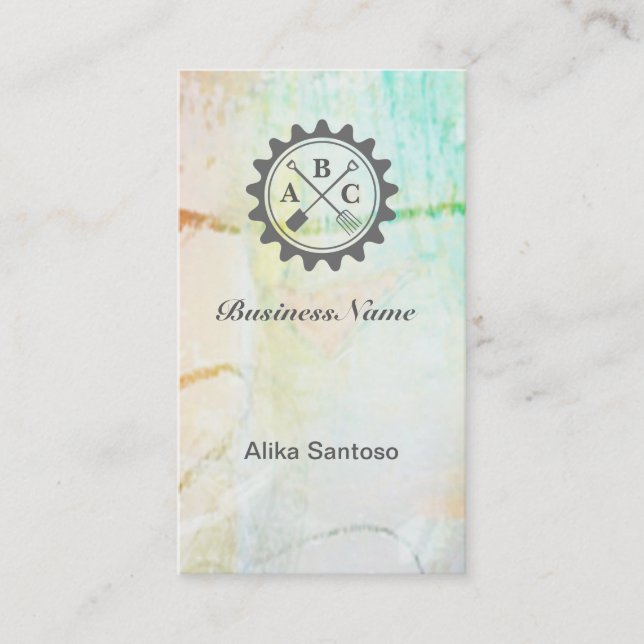 Gartenlogo 3 visitenkarte (Vorderseite)