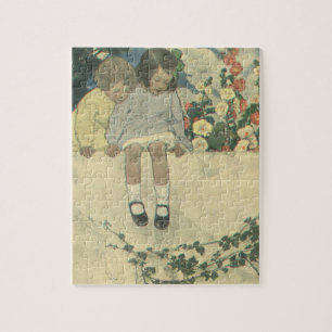 Gartenmauer Jessie Willcox Smith, Vintage Kinder