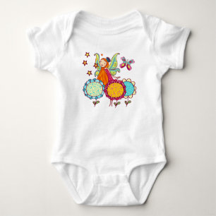 Gartenmühle mit Blume Baby Strampler