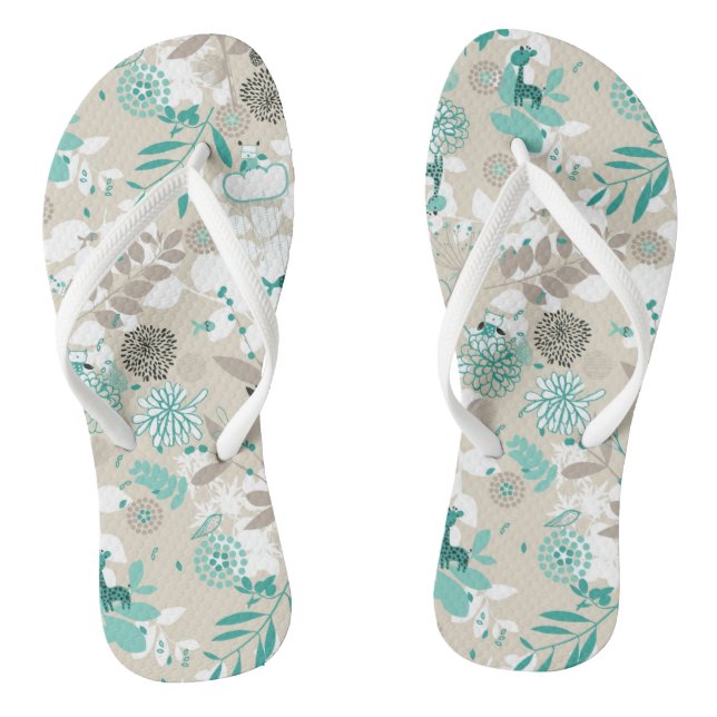 Gartenmuster Flip Flops (Fußbett)