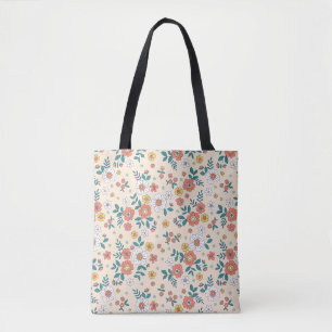 Gartenmuster für Korallenblumen Tasche