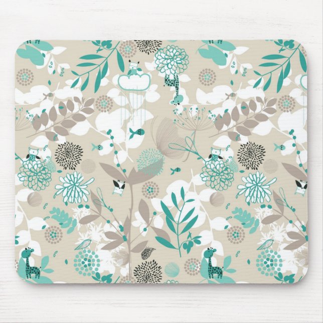 Gartenmuster Mousepad (Vorne)