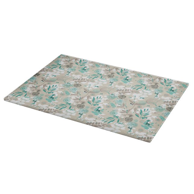 Gartenmuster Schneidebrett (Ecke)