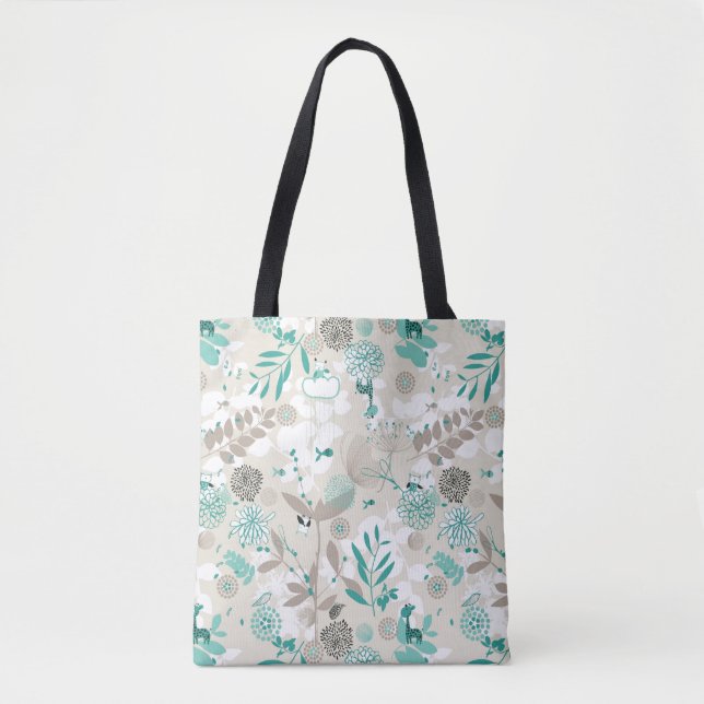 Gartenmuster Tasche (Vorderseite)