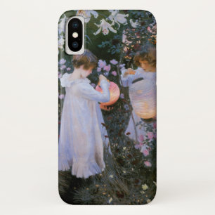 Gartennelke, Lilie, Lilie, Rose iPhone X Hülle