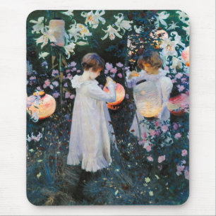 Gartennelke, Lilie, Lilie, Rose - John-Sänger Mousepad