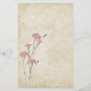 Gartennelken-Anmerkungs-Papier Briefpapier