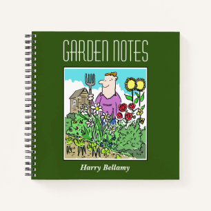 GartenNotebook mit dem Namen des Eigentümers Notizbuch