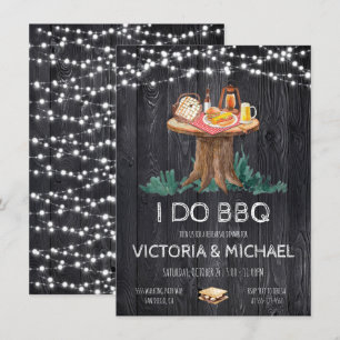 Gartenparty BBQ Verzauberte Abend-Lichterkette Einladung