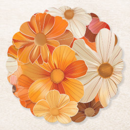 Gartenparty Retro 1970er Stil Untersetzer