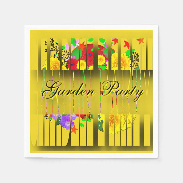 Gartenparty Serviette (Vorderseite)
