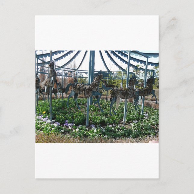 Gartenpferd Postkarte (Vorderseite)