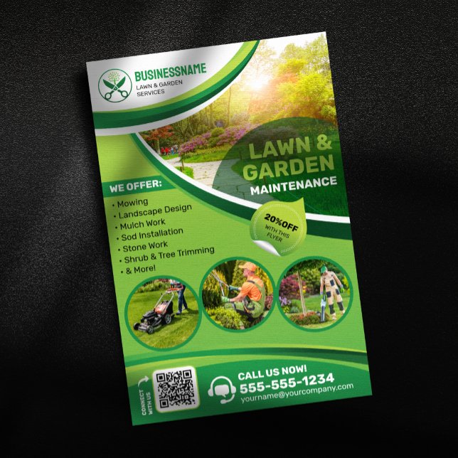 Gartenpflege Landschaftsgräben Flyer (Von Creator hochgeladen)