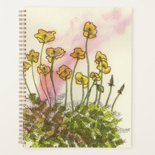 Gartenplaner mit gelben Mohn Planer
