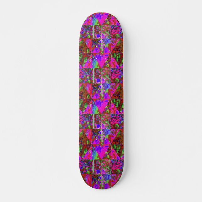 Gartenquiltmalerei mit Limettengrün Hydrangea Skateboard (Vorne)