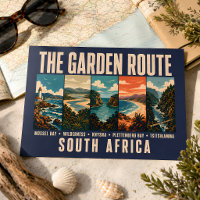 Gartenroute Südafrika Illustration Vintage