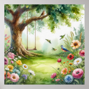 Gartenschaukellandschaft 8 poster
