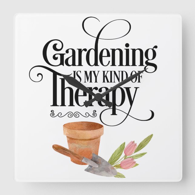 Gartentherapie Pflanze Uhr (Vorderseite)