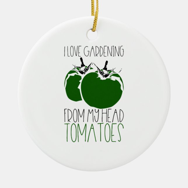 GartenTomaten Keramik Ornament (Vorne)