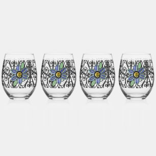 Gartentor Floral Weinglas Ohne Stiel