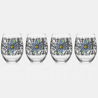 Gartentor Floral Weinglas Ohne Stiel