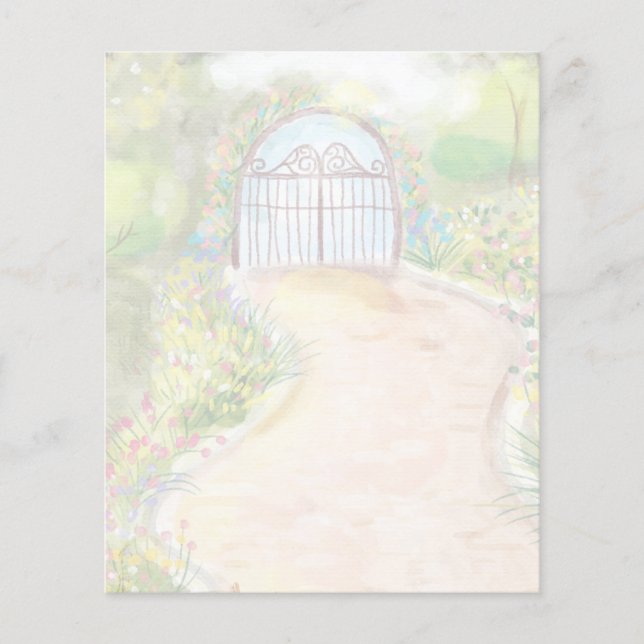 Gartentor Scrapbook Papier (Vorderseite)